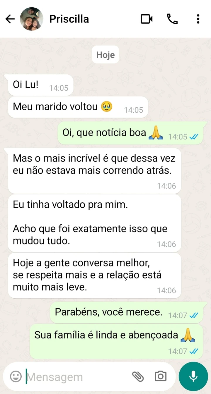 Depoimento real de Priscilla